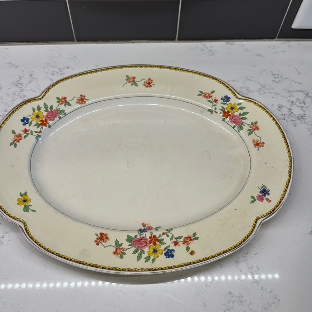Art Deco Platter: 1920s Pareek, Johnson Bros. of England, AKA Grafton
